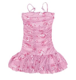 FBZ Pink Roses Mesh Dress
