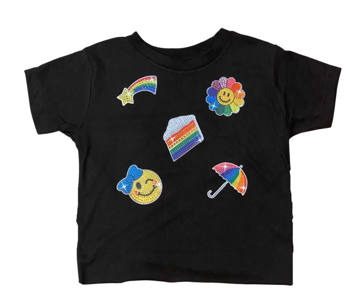 Stickerbeans Black SS Tee