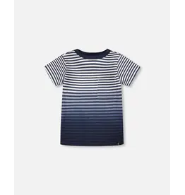 Deux par Deux Blue Stripes SS Tee