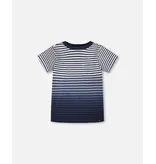 Deux par Deux Blue Stripes Infant SS Tee