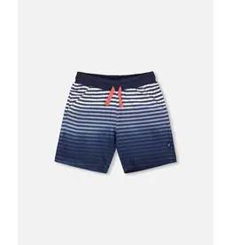 Deux par Deux Blue Stripes Infant Shorts