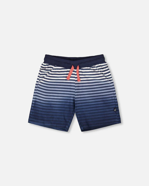 Deux par Deux Blue Stripes Shorts