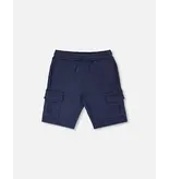 Deux par Deux Blue Infant Cargo Shorts