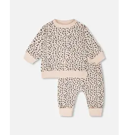 Deux Par Deux Leopard Print Set