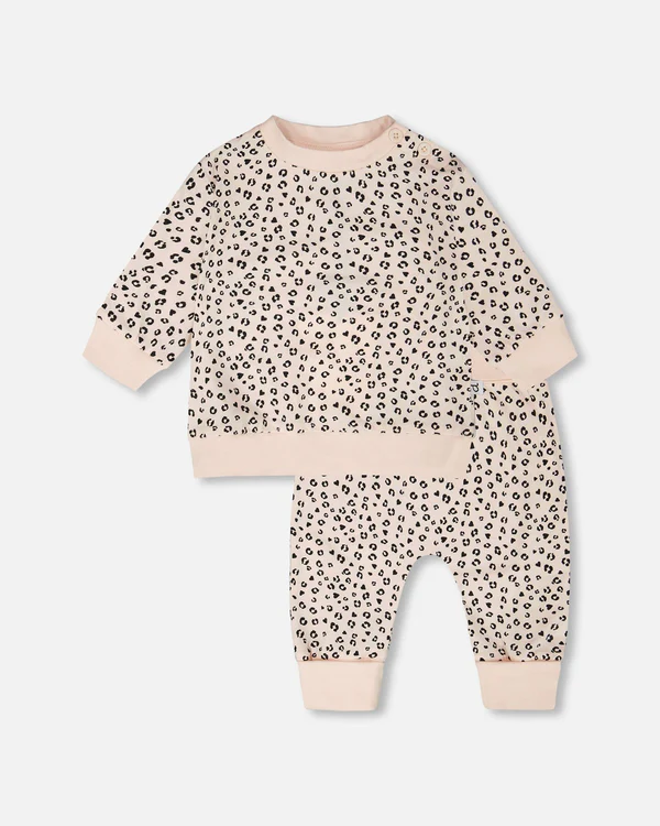 Deux Par Deux Leopard Print Set