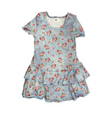 Social Butterfly Denim Roses Dress