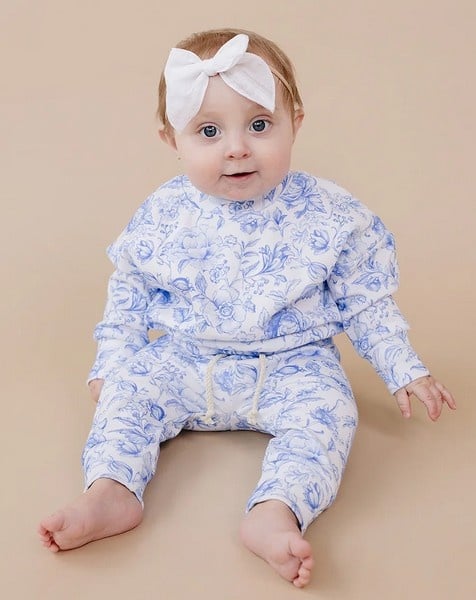 LPK Blue Flowers Jogger Set