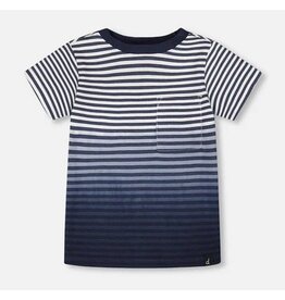 Deux par Deux Blue Stripes SS Tee