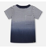 Deux par Deux Blue Stripes Infant SS Tee
