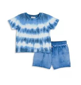 Splendid Blue Dip Dye Infant Short Set