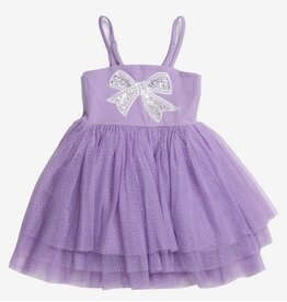 Petite Hailey Lucy Lilac Bow Tutu Dress