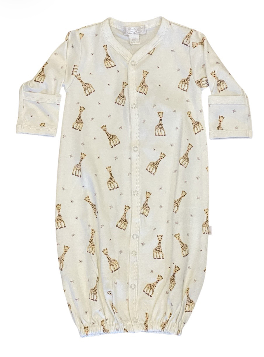 Kissy Kissy Sophie La Girafe Ecru Conv. Gown