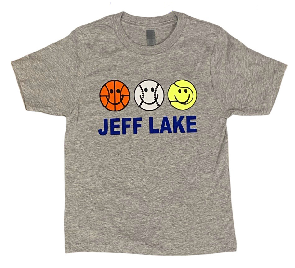 Smiley Sport Balls Custom Camp Tee