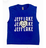 Smiley Heart Silver Glitzy Camp Tee