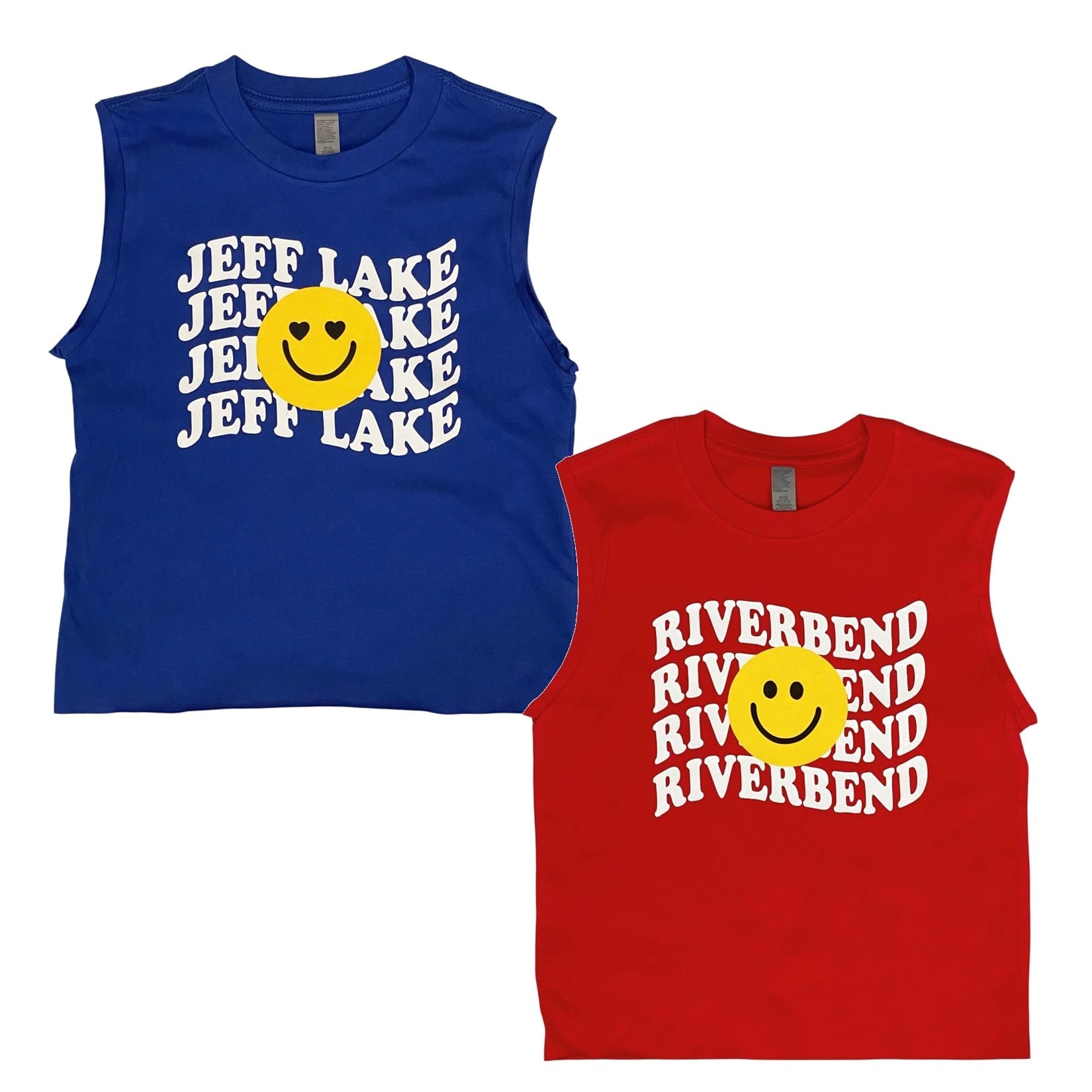 Girly Smiley Wave Custom Camp Tee