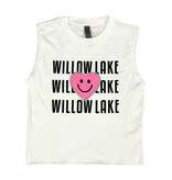 Smiley Heart Pink Camp Names Custom Camp Tee