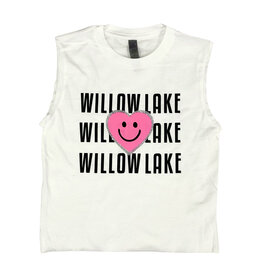 Smiley Heart Pink Camp Names Custom Camp Tee