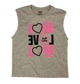 Neon Pink Triple Love Custom Camp Tee