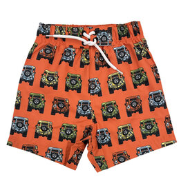 Mish Orange Jeep Infant Swimsuit