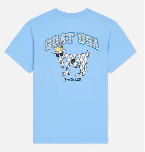 Goat USA Blue Hockey Tee