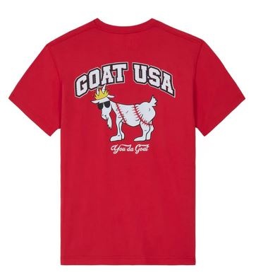 Goat USA Red Baseball Tee