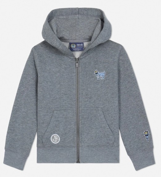 Goat USA Grey Zip Hoodie
