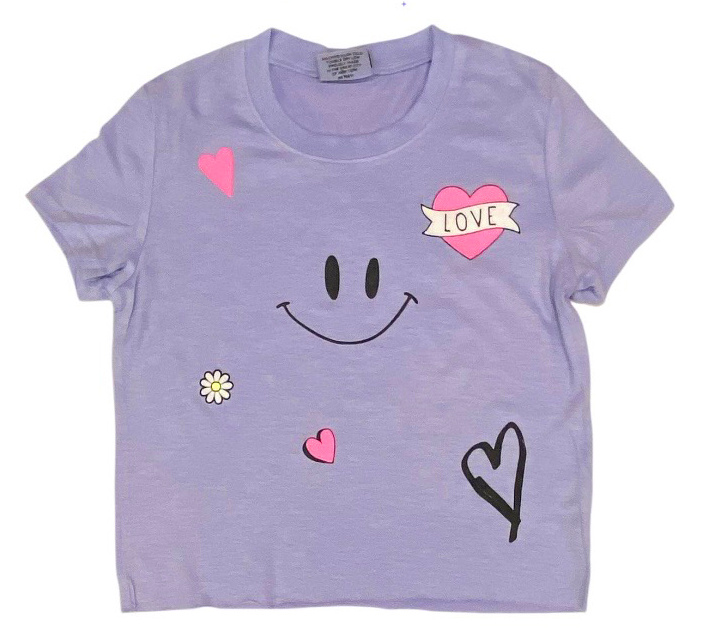 Firehouse Lavender Smile Toss SS Tee