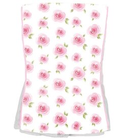 Baby Jar Rosebuds Burp Cloth
