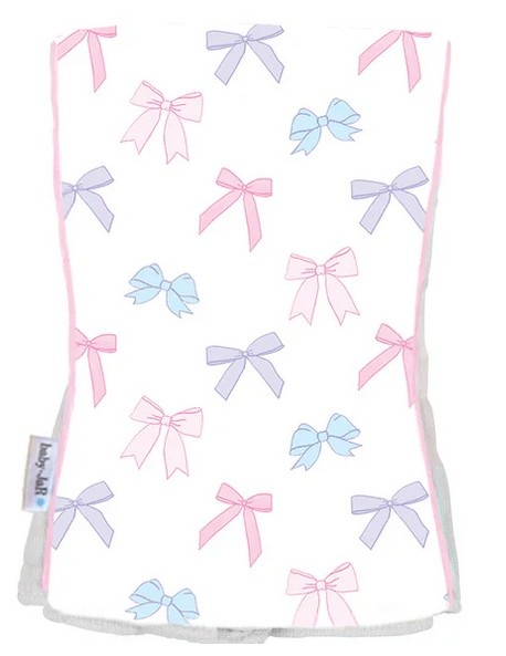 Baby Jar Bows Burp Cloth
