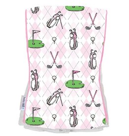 Baby Jar Pink Tee Time Burp Cloth