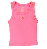 FBZ Cut Out Heart Pretty Pink Tank Top