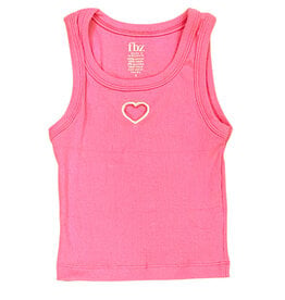 FBZ Cut Out Heart Pretty Pink Tank Top