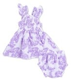 Angel Dear Lilac Floral Gauze Set