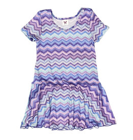 Social Butterfly Lilac Zig Zag  SS Dress