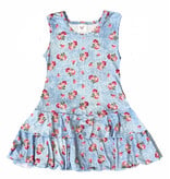 Social Butterfly Denim Roses Tank Dress