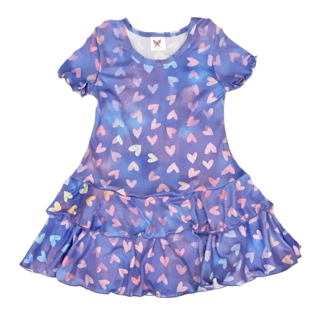 Social Butterfly Lilac Dreamy Hearts Dress