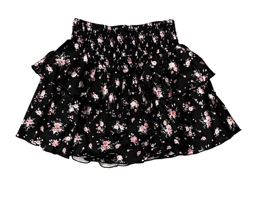 FBZ Alsina Floral Satin Skirt