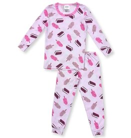 Esme Pink Crunch Bar Infant PJ Set