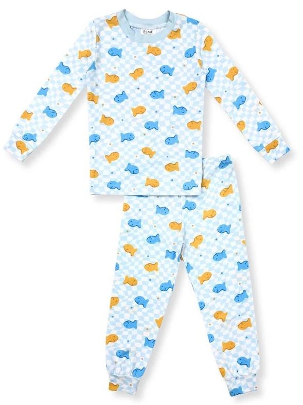 Esme Blue Goldfish PJ Set
