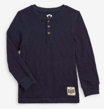 Appaman Navy Blue Thermal Henley