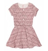 FBZ Pink Stretch Tweed SS Dress