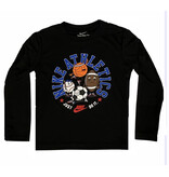 Nike Athletics Sports  Black Dri-Fit  LS Tee
