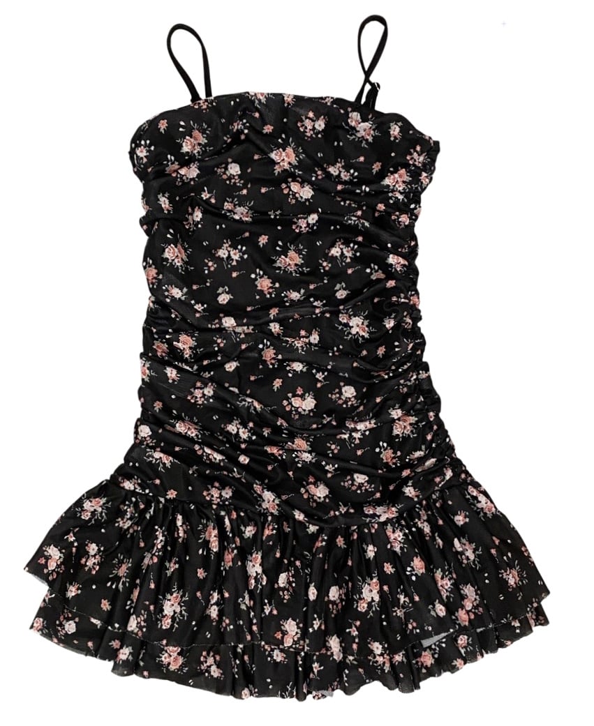 FBZ Rose Bunches Mesh Dress