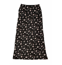FBZ Rose Bunches Long Satin Skirt