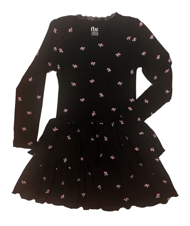 FBZ Rosebud Ribbed Dress