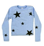 FBZ Lt Blue Stars Hacci Top