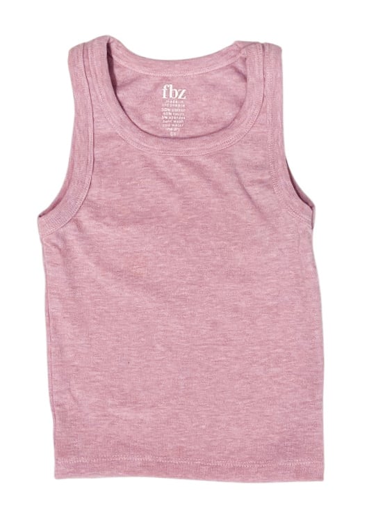 FBZ Dusty Pink Ribbed Tank Top