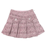 FBZ Pink Stretch Tweed Skirt