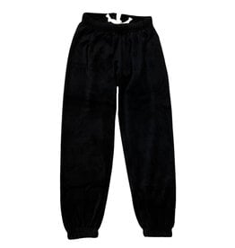 KatieJ NYC Blk Velour Jade Jogger
