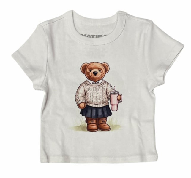 KatieJ NYC White Bear SS Tee